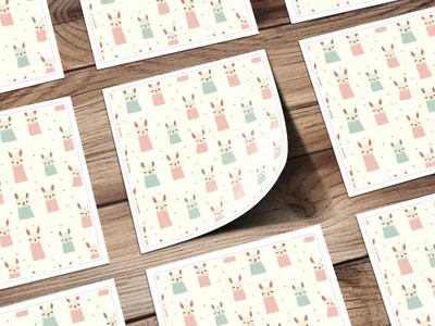 Llama Digital Seamless Pattern, Baby Animal Pattern, Cute Kids Fabric, Digital Download, Pastel Color Theme, JPEG Files - Moore and Mountain