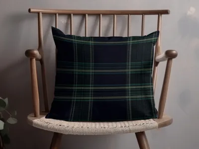 Masculine Plaid Pattern Black and Green Tartan Seamless Digital - Moore and Mountain