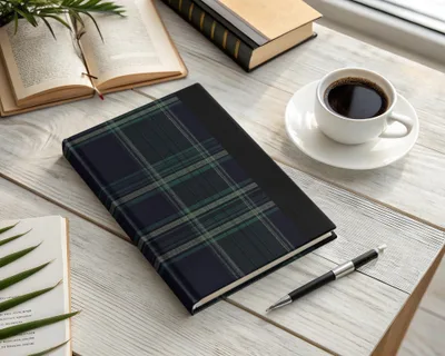 Masculine Plaid Pattern Black and Green Tartan Seamless Digital - Moore and Mountain