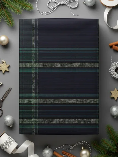 Masculine Plaid Pattern Black and Green Tartan Seamless Digital - Moore and Mountain