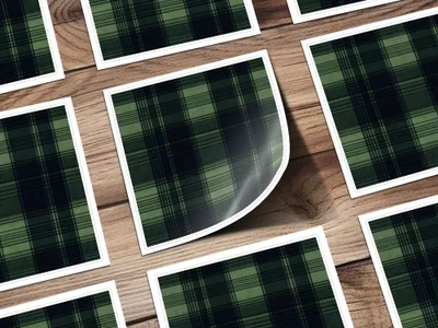 Masculine Seamless Black and Green Tartan Seamless Digital - Moore and Mountain