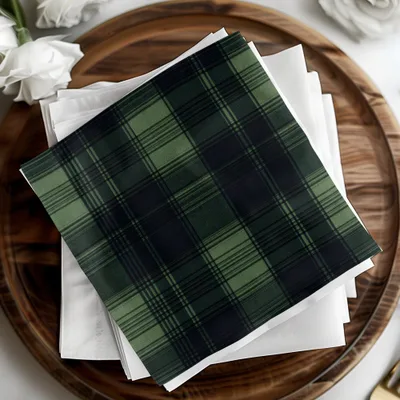 Masculine Seamless Black and Green Tartan Seamless Digital - Moore and Mountain