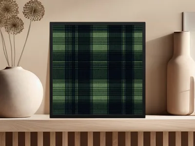 Masculine Seamless Black and Green Tartan Seamless Digital - Moore and Mountain