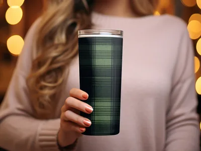 Masculine Seamless Black and Green Tartan Seamless Digital - Moore and Mountain