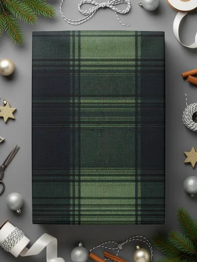 Masculine Seamless Black and Green Tartan Seamless Digital - Moore and Mountain