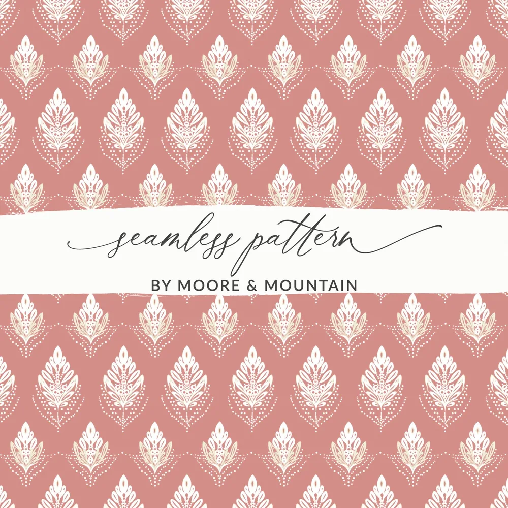 Seamless Pattern by Moore & Mountain for crafting projects