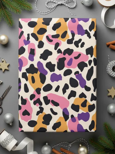 Colorful Abstract Animal Pattern Gift Wrap Paper Product