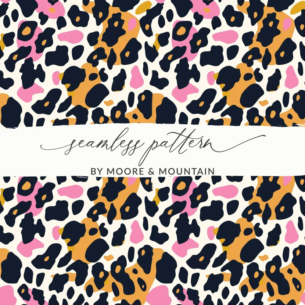 Leopard Print Seamless Design by Moore & Mountain