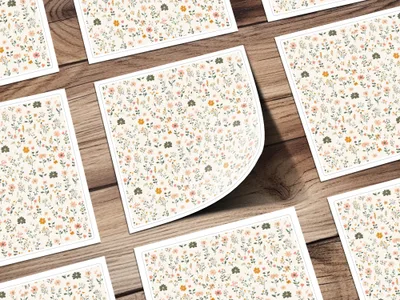Modern Ditsy Flower Pattern Vector File for Your Projects - Moore and Mountain
