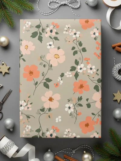 Modern Ditsy Flower Pattern with Elegant Floral Details Digital - Moore and Mountain