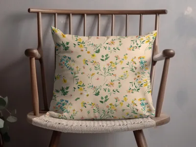 Floral Pattern Throw Pillow for Home Decor Product
