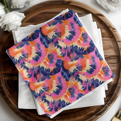 Modern Geometric Vivid Burst Seamless Pattern Dynamic Hues Abstract Shapes Digital - Moore and Mountain