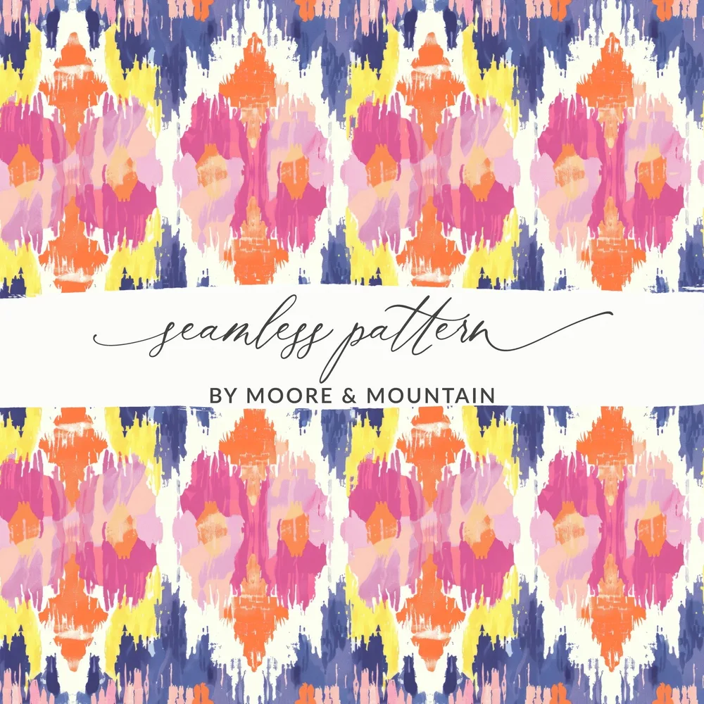 Vibrant Abstract Seamless Pattern by Moore & Mountain Design