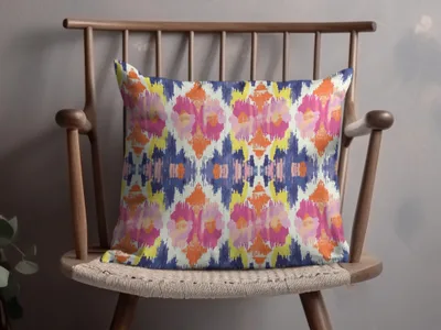 Vibrant Multicolor Abstract Pattern Pillow Cover