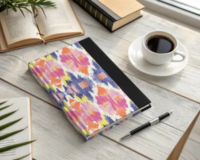 Colorful Abstract Pattern Journal for Creative Writing