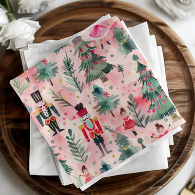 Modern Nutcracker Seamless Pattern Whimsical Holiday Forest Scene Seamless Nutcrackers - Moore and Mountain