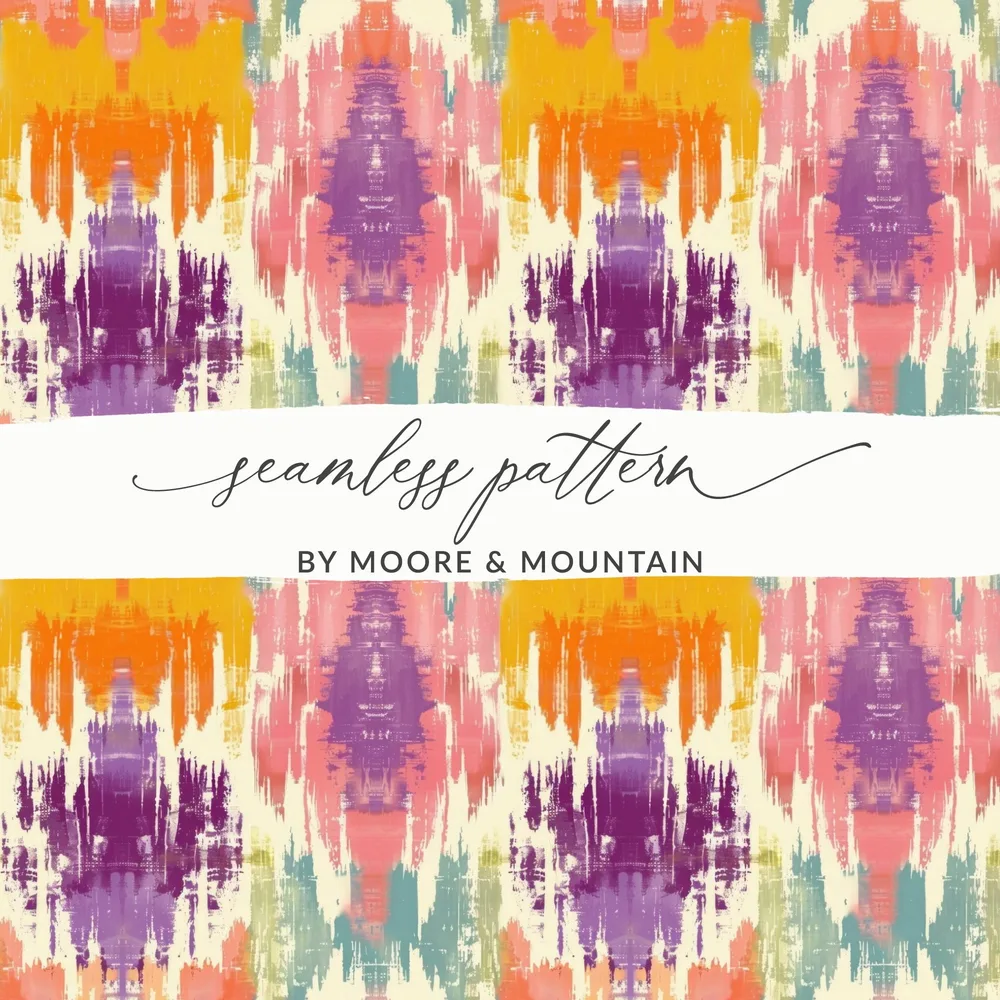 Vibrant Multicolor Abstract Seamless Pattern Design