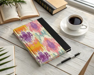 Colorful Abstract Pattern Hardcover Journal Product