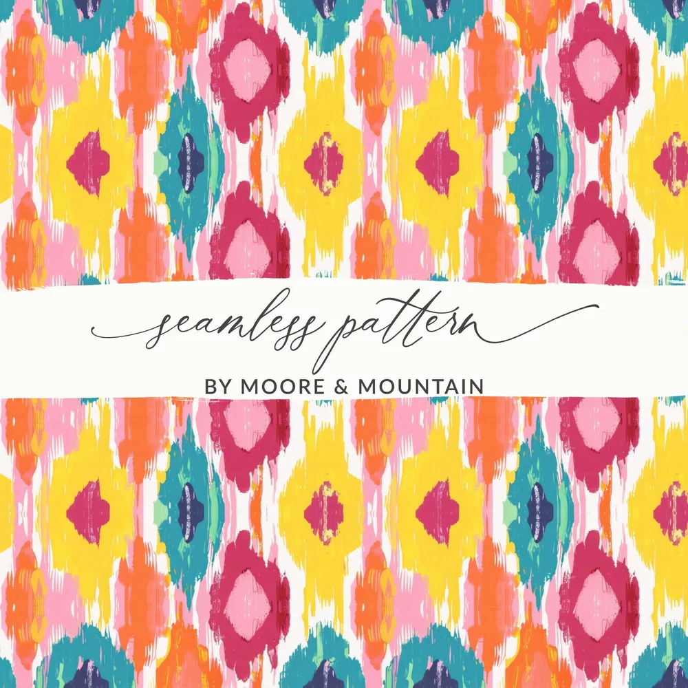 Vibrant Multicolor Seamless Pattern by Moore & Mountain
