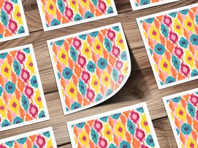 Abstract Colorful Pattern Sticker Sheet Pack
