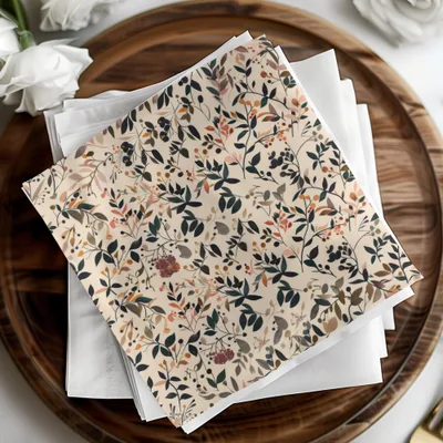 Floral Patterned Napkin for Elegant Table Settings