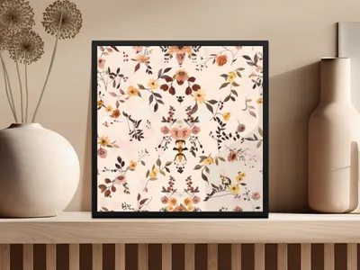 Floral Botanical Art Print for Modern Home Decor