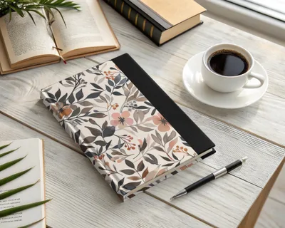 Floral Botanical Design Hardcover Planner Notebook