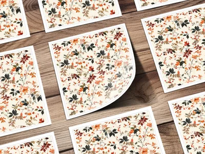 Decorative Floral Pattern Art Prints for Home Decor