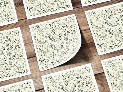 Elegant Botanical Floral Pattern Art Print