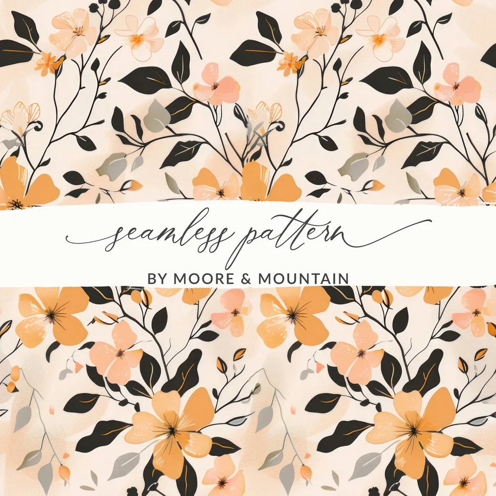 Floral Seamless Pattern by Moore & Mountain Design