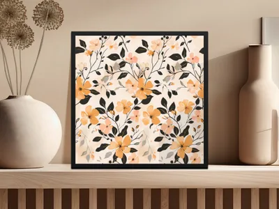 Elegant Floral Art Print for Modern Home Decor