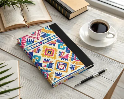 Vibrant Patterned Hardcover Journal Notebook