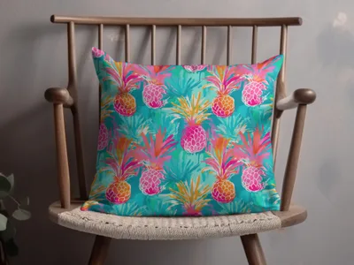 Colorful Pineapple Print Cushion Home Decor Pillow