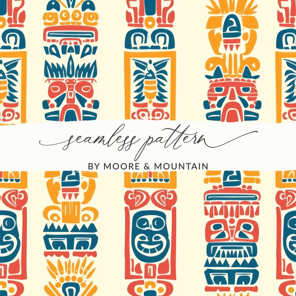 Colorful Seamless Pattern by Moore and Mountain Design