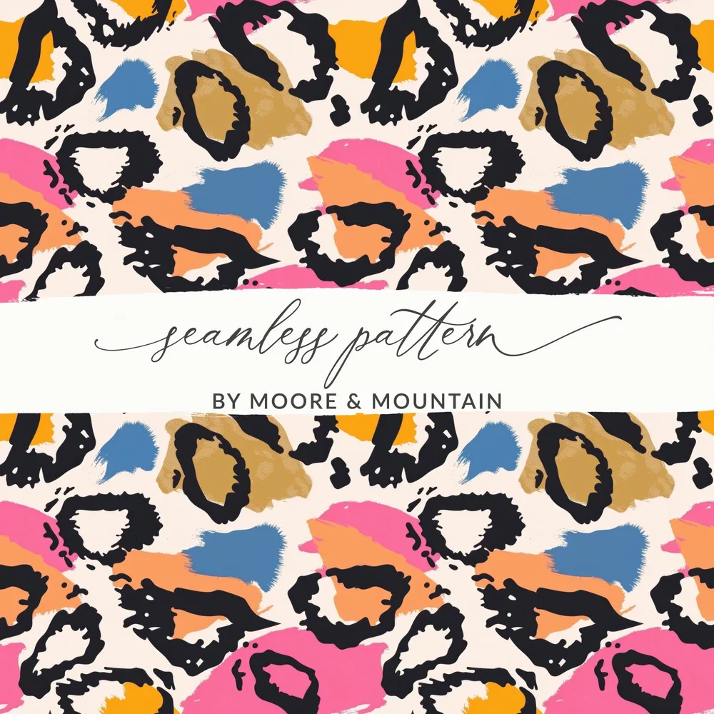 Vibrant Animal Print Seamless Pattern by Moore & Mountain