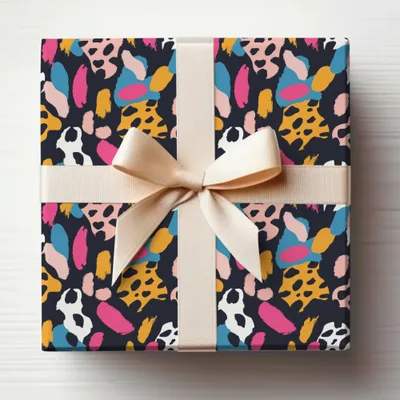 Colorful Abstract Patterned Gift Wrap Product