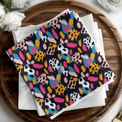 Vibrant Abstract Animal Print Patterned Product