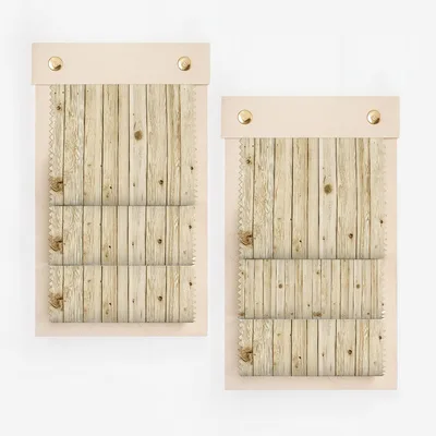 Rustic Wooden Plank Patterned Vertical Blinds