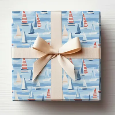 Nautical Sailing Boats Gift Wrapping Paper