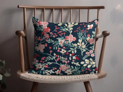 Floral Pattern Throw Pillow for Home Décor Cushion