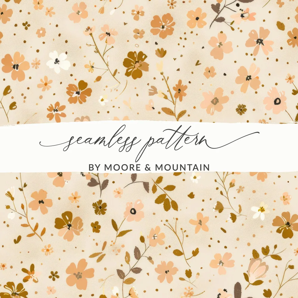 Floral Seamless Pattern by Moore and Mountain Product