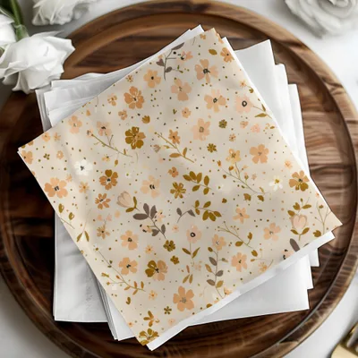 Elegant Pastel Floral Print Wrapping Paper for Any Occasion