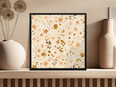 Elegant Floral Pattern Wall Art for Home Decor