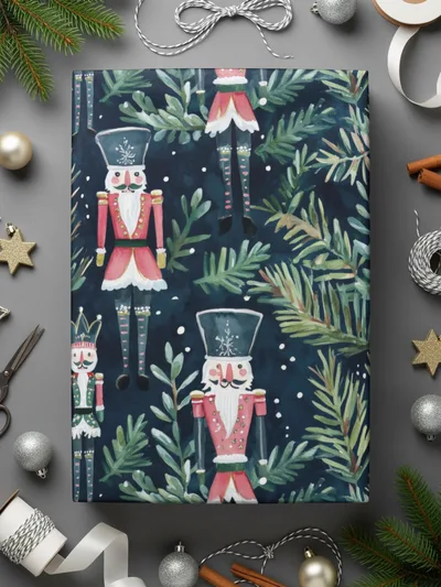 Nutcracker Digital Paper, Christmas Pattern, Seamless Nutcracker, Holiday Digital, Winter Digital Paper, Digital Download, JPEG, 12x12 - Moore and Mountain