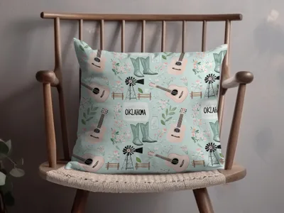 Oklahoma Theme Decorative Cushion for Home Decor
