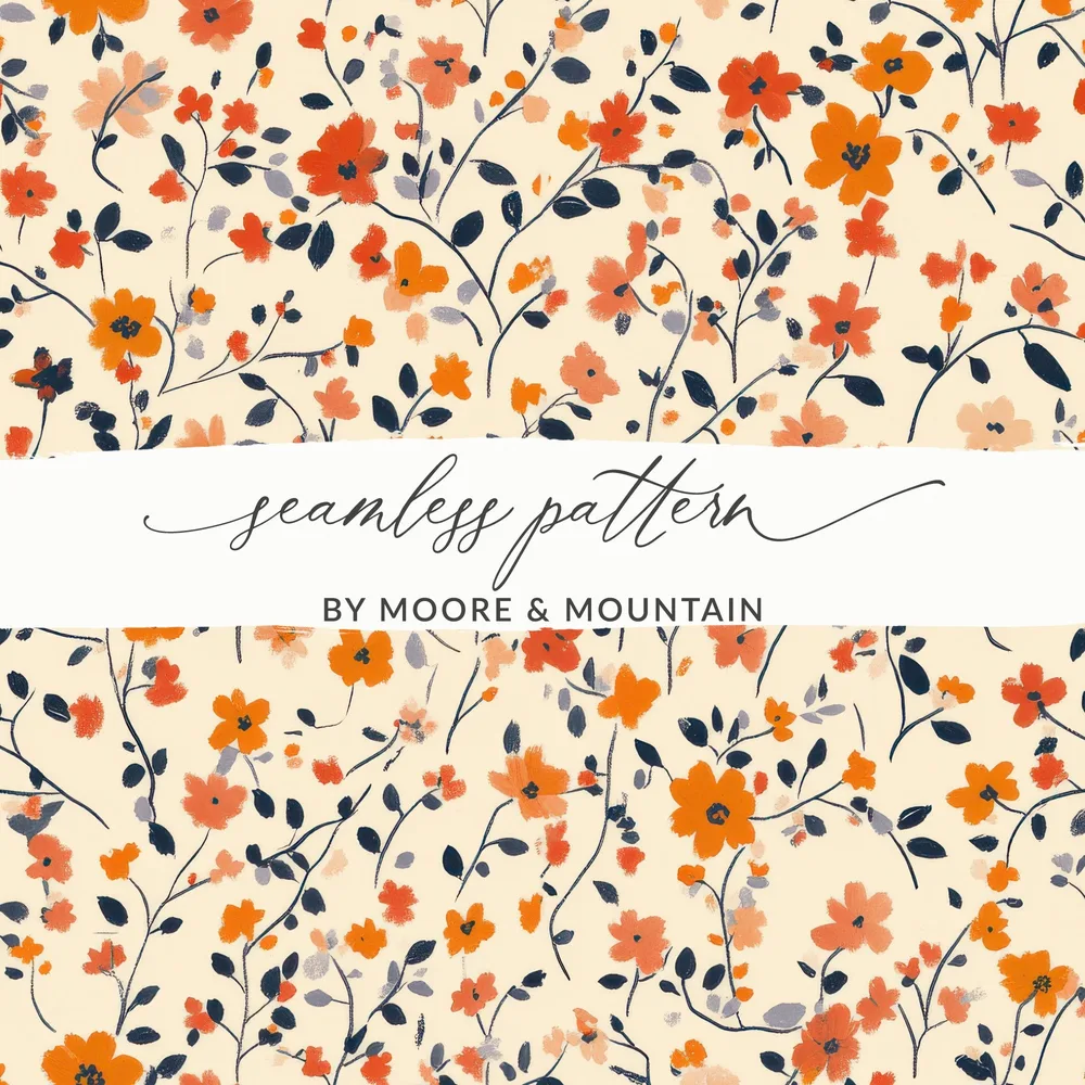 Floral Seamless Pattern by Moore & Mountain Design