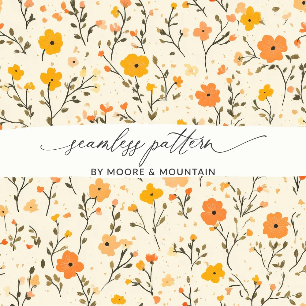 Seamless Floral Pattern by Moore & Mountain Design
