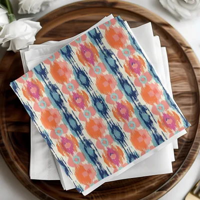 Vibrant Pattern on Decorative Napkin Set for Any Occasion