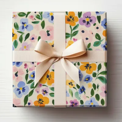 Colorful Floral Pattern Gift Box for Special Occasions