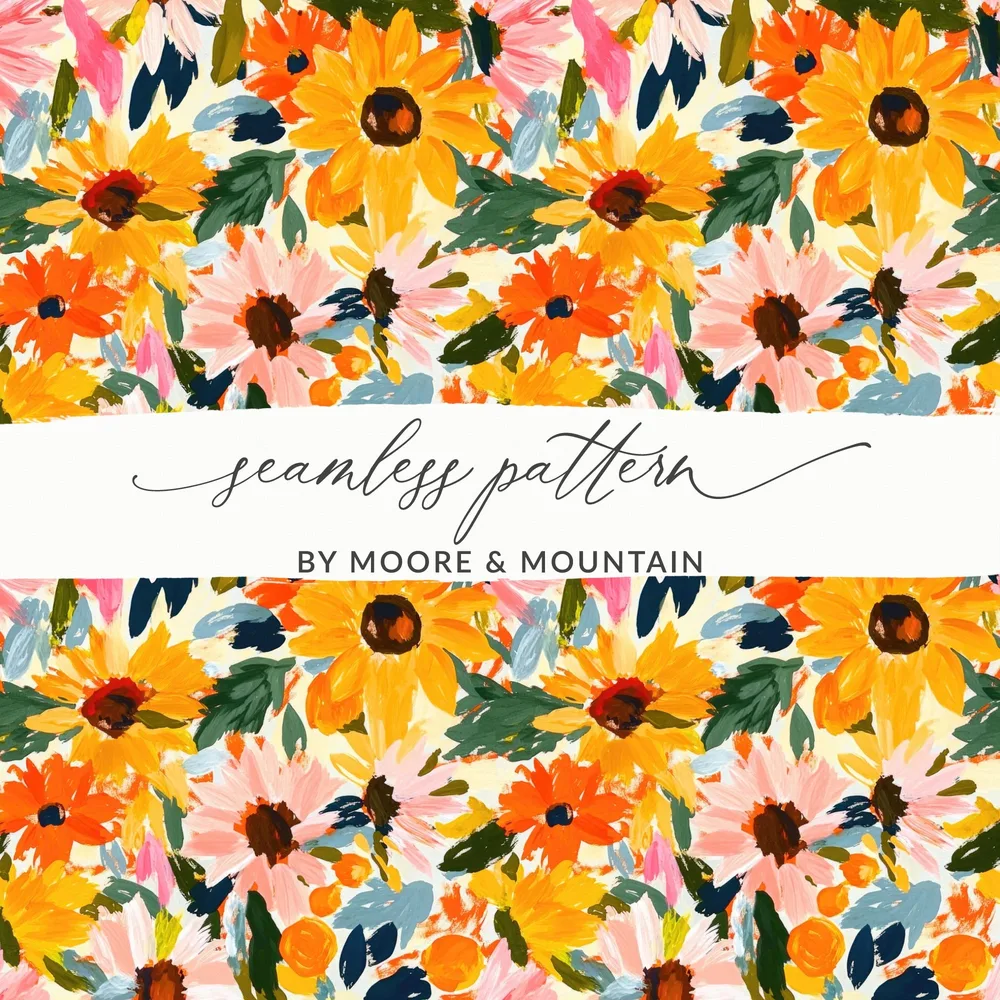 Floral Seamless Pattern by Moore & Mountain Design